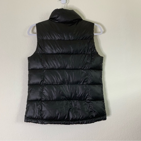 VS Pink Black Animal print trim full zip puffer vest XS - Picture 6 of 6